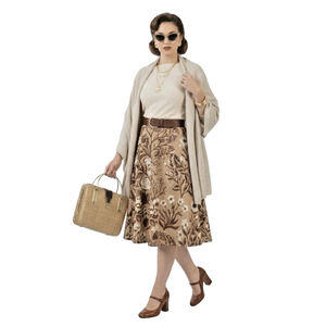 Vintage 1950s/60s Woven Wicker Handbag - Mid-Century Summer Satchel